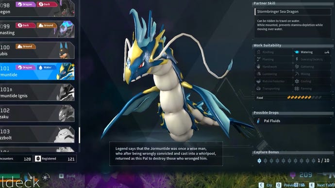 Palworld screenshot of a Jormuntide Pal