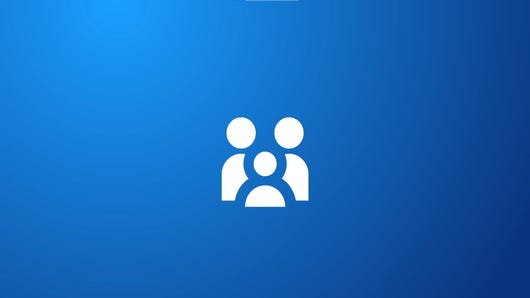 The Steam families logo, which is supposedly an icon representing two adults and a child standing together.
